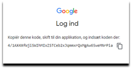 Google Drive kode - Online-Backup.dk